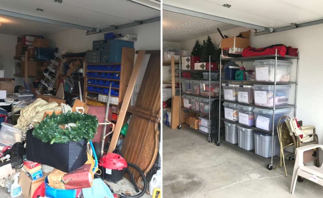 garage before and after